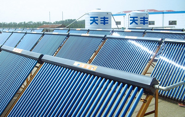 集中集熱分戶(hù)供熱商用太陽(yáng)能案例